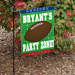 Football Party Zone Personalized Garden Flag