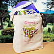 Butterfly Sweethearts Personalized Canvas Valentine Tote Bag