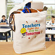 Light The Way Teacher Personalized Canvas Tote Bag