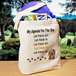 Agenda For The Day Personalized Canvas Tote Bag 81172