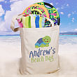 Splish Splash Personalized Canvas Beach Tote Bag 815812