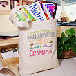 Anybody Can Be A Grandma Personalized Canvas Tote Bag