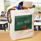 Personalized Teacher Canvas Tote Bag Chalkboard Design 822822
