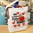Close To My Heart Personalized Canvas Valentine Tote Bag 83982