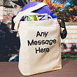 Crazy Message Personalized  Canvas Tote Bag
