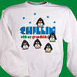 Chillin' Penguin Personalized Winter Sweatshirt