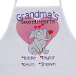 Elephant Sweethearts Personalized Valentine Apron