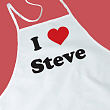 I Love You Personalized Valentine Apron 89697