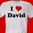 Personalized    "I Love You" T-Shirt 3969X