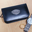 Black Leather Personalized Manicure Set