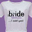 I Said Yes Personalized Scoop Neck T-shirt 91742X