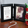 Love is Patient... Wedding Black Bi-Fold Personalized Picture Frame 919026
