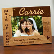 Maid of Honor Wood Picture Frame