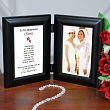True Friends Wedding Black Bi-Fold Personalized Picture Frame 915786