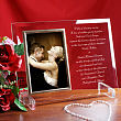 Wedding Invitation Personalized Beveled Glass Picture Frame