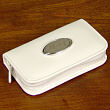 White Leather Personalized Manicure Set