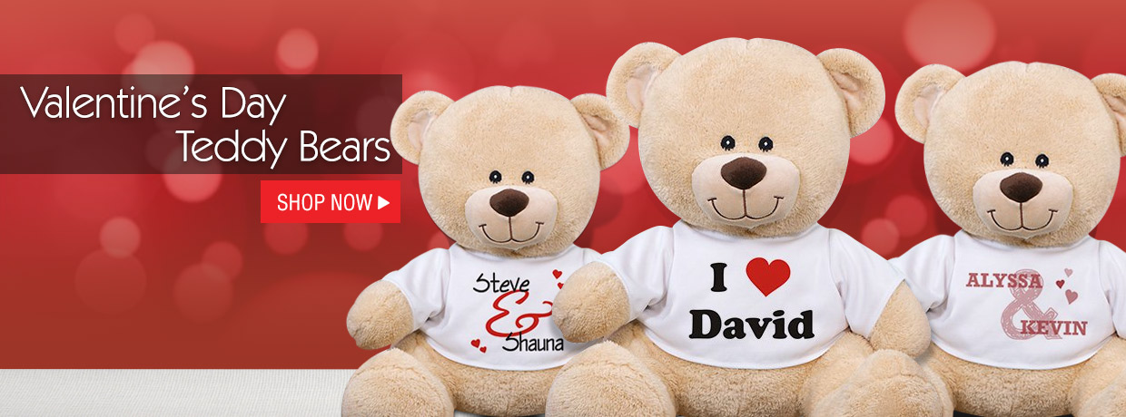 personalized teddy bears valentines day