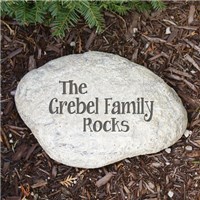 Engraved Family Garden Stone Engraved Yard Stone