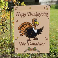 Personalized Thanksgiving Garden Flag Custom Printed Happy
