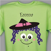 Personalized Halloween Witch TShirt Little Girls Halloween TShirt
