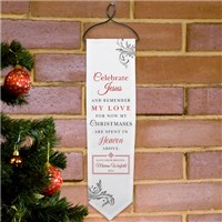 Personalized Christmas Memorial Wall Banner GiftsForYouNow