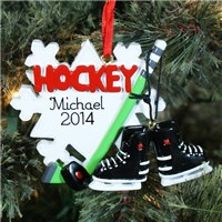 Personalized Hockey Ornament Hockey Player Ornament