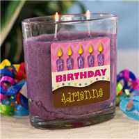 Personalized Scented Birthday Candle Happy Birthday Candle with