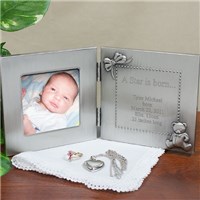 Engraved Newborn Baby Picture Frame Personalized New Baby