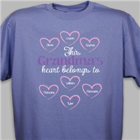 Download Personalized This Heart Belongs To T-Shirt | Custom Mom ...