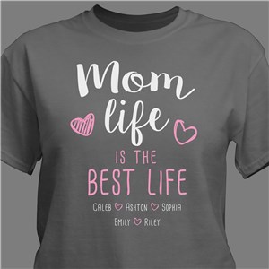 Grandma Life is the Best Life Personalized T-shirt - Green - Medium (Mens 38/40- Ladies 10/12) by Gifts For You Now