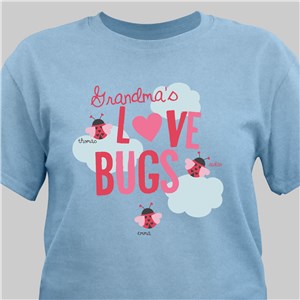 Personalized Custom Printed Love Bugs T-Shirt - Pink - Medium (Mens 38/40- Ladies 10/12) by Gifts For You Now