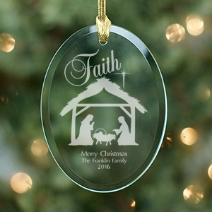 Engraved Glass Christmas Ornaments | GiftsForYouNow