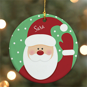 Santa Ceramic Ornament | GiftsForYouNow