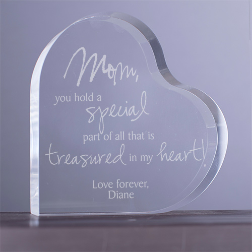 Engraved Treasured In My Heart Keepsake | GiftsForYouNow