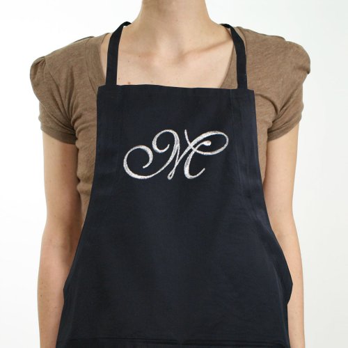 Embroidered Initial Apron | GiftsForYouNow