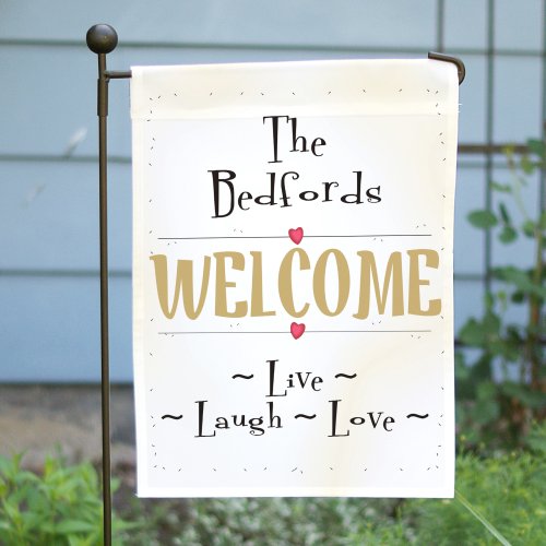 Personalized Welcome Garden Flag | GiftsForYouNow