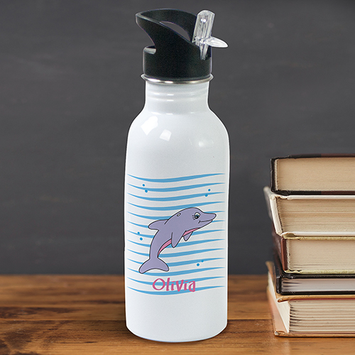 Personalized Dolphin Water Bottle | GiftsForYouNow