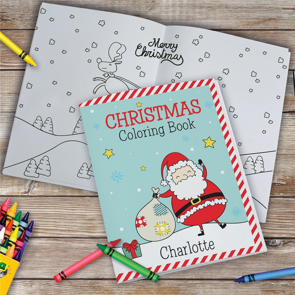 Personalized Christmas Coloring Book