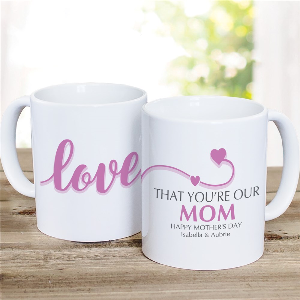 Personalized I Love That You're My Mom Mug | GiftsForYouNow