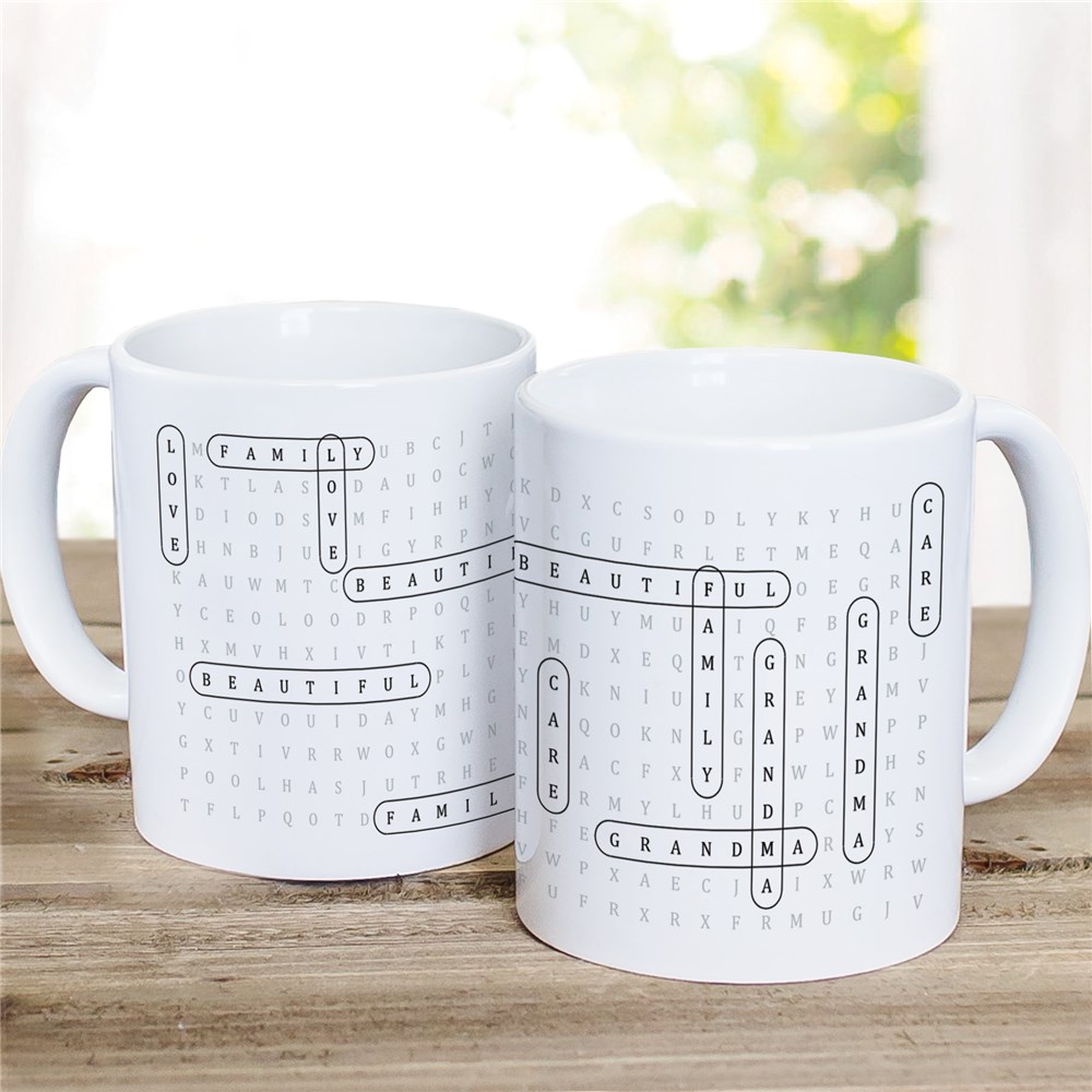 Personalized Word Search Coffee Mug GiftsForYouNow