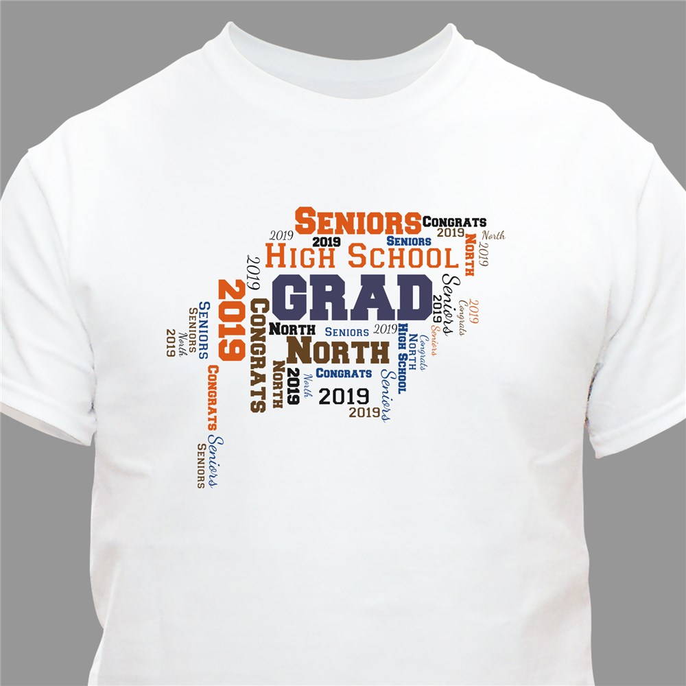 Personalized Graduation Word-Art Shirt | GiftsForYouNow