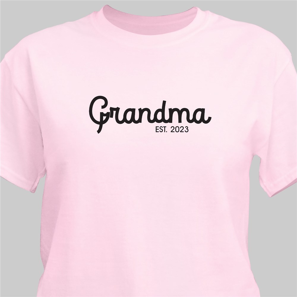 Personalized Mama Established T-Shirt