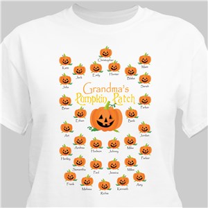 Personalized Pumpkin Patch White T-Shirt 315458X