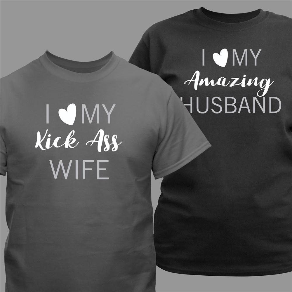 Personalized I Love My Wife Or Husband T Shirt Tsforyounow