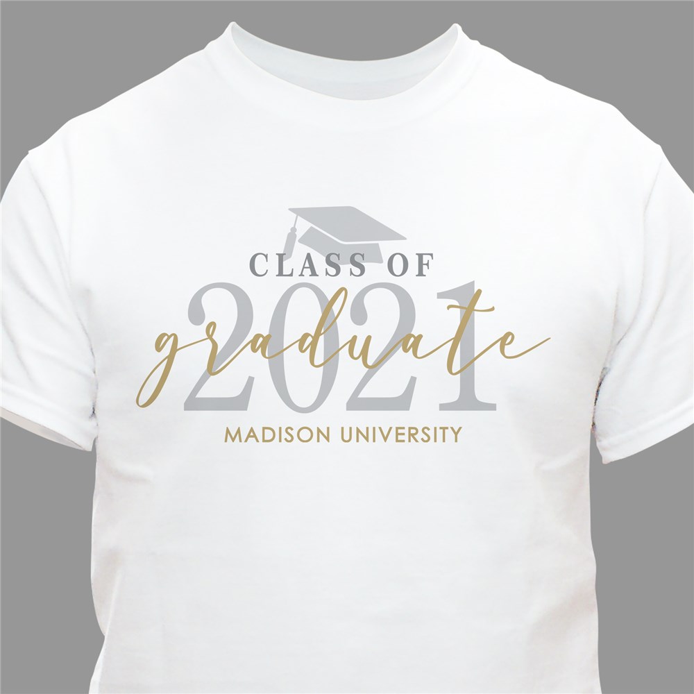 Personalized Graduate TShirt with Graduation Year