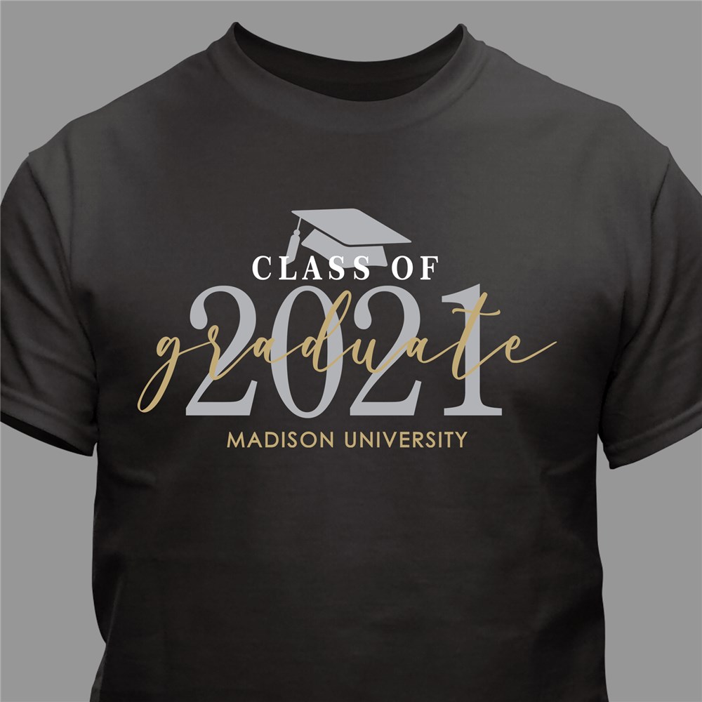 Personalized Graduate TShirt with Graduation Year