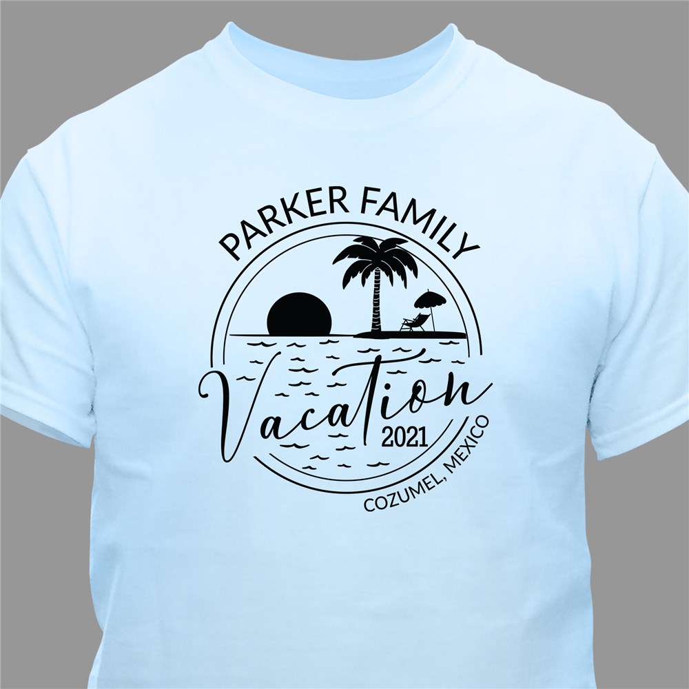 Personalized Family Beach Vacation TShirt GiftsForYouNow
