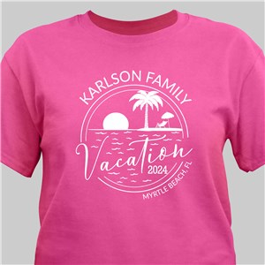 Personalized Family Beach Vacation T-Shirt