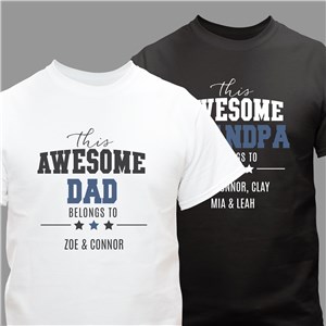 Personalized This Awesome Dad T-Shirt 319536X