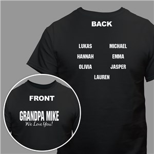 Personalized Double-Sided Title and Names Shirt 322546X